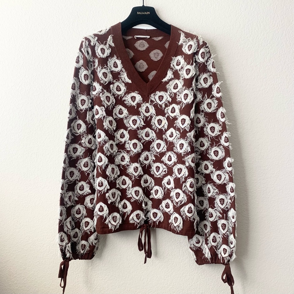 Chloe fringe bubble sweater